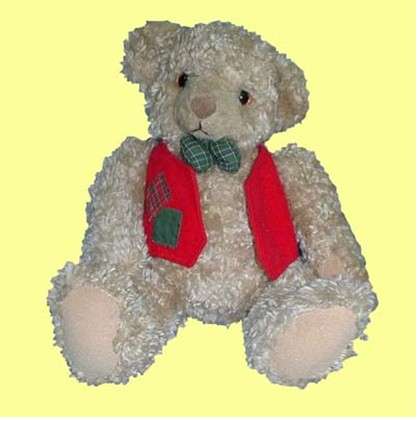 9 inch sitting red teddy bear